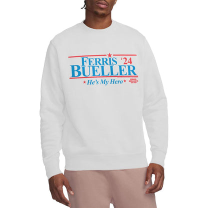 White - Lifestyle - Ferris Bueller´s Day Off Unisex Adult 2024 President Sweatshirt