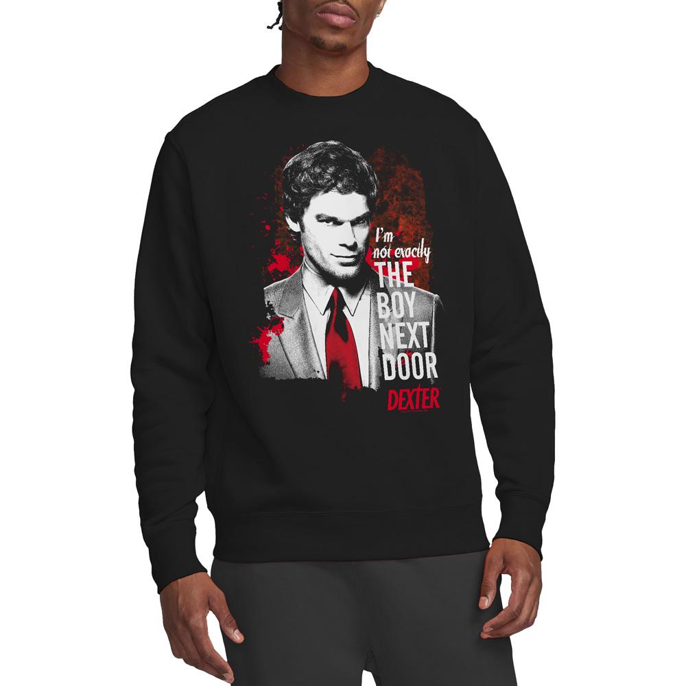 Black - Lifestyle - Dexter Unisex Adult Boy Next Door Sweatshirt