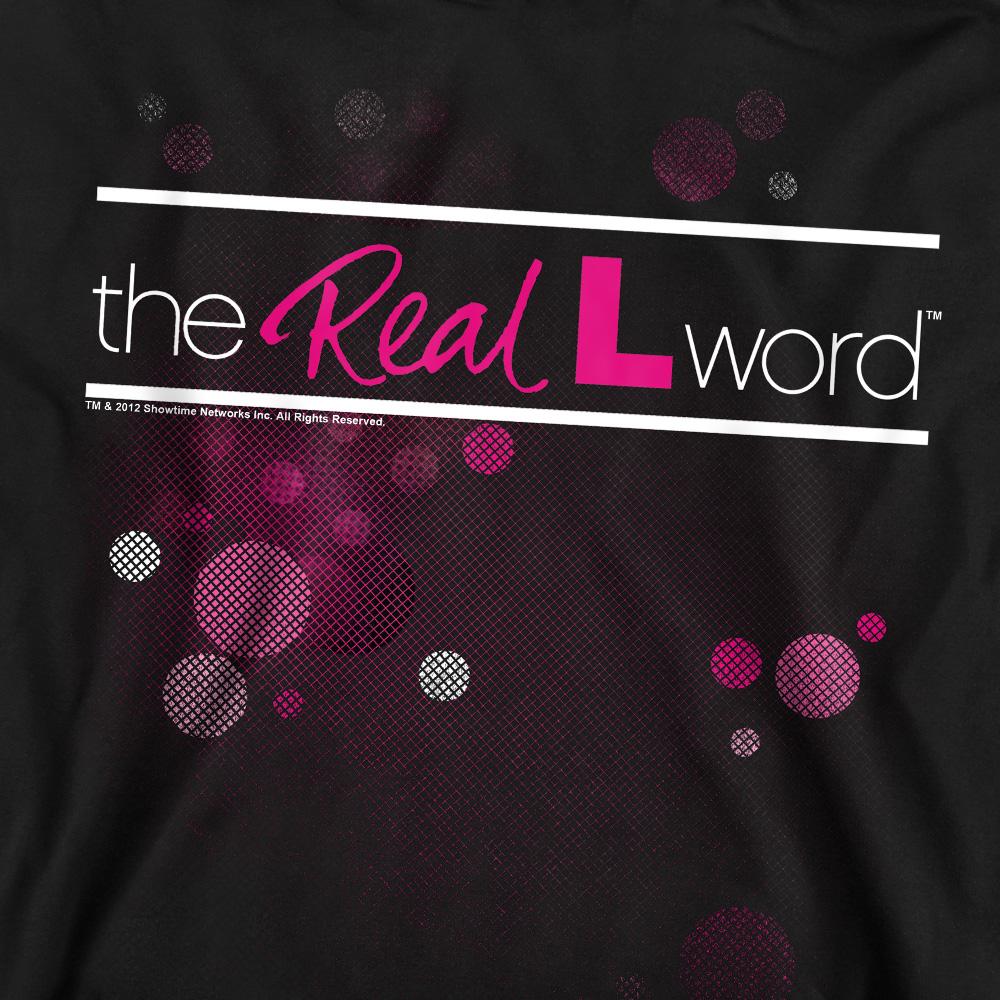 Black - Pack Shot - The Real L Word Unisex Adult Flashy Logo Sweatshirt