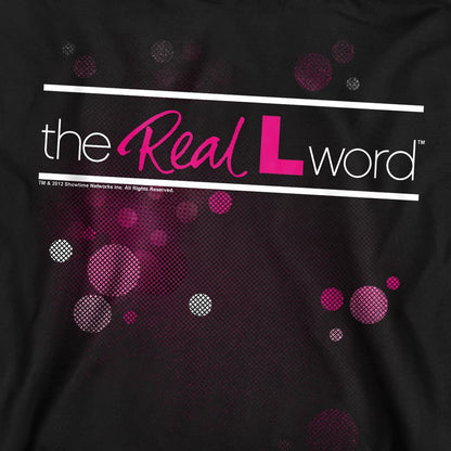 Black - Pack Shot - The Real L Word Unisex Adult Flashy Logo Sweatshirt