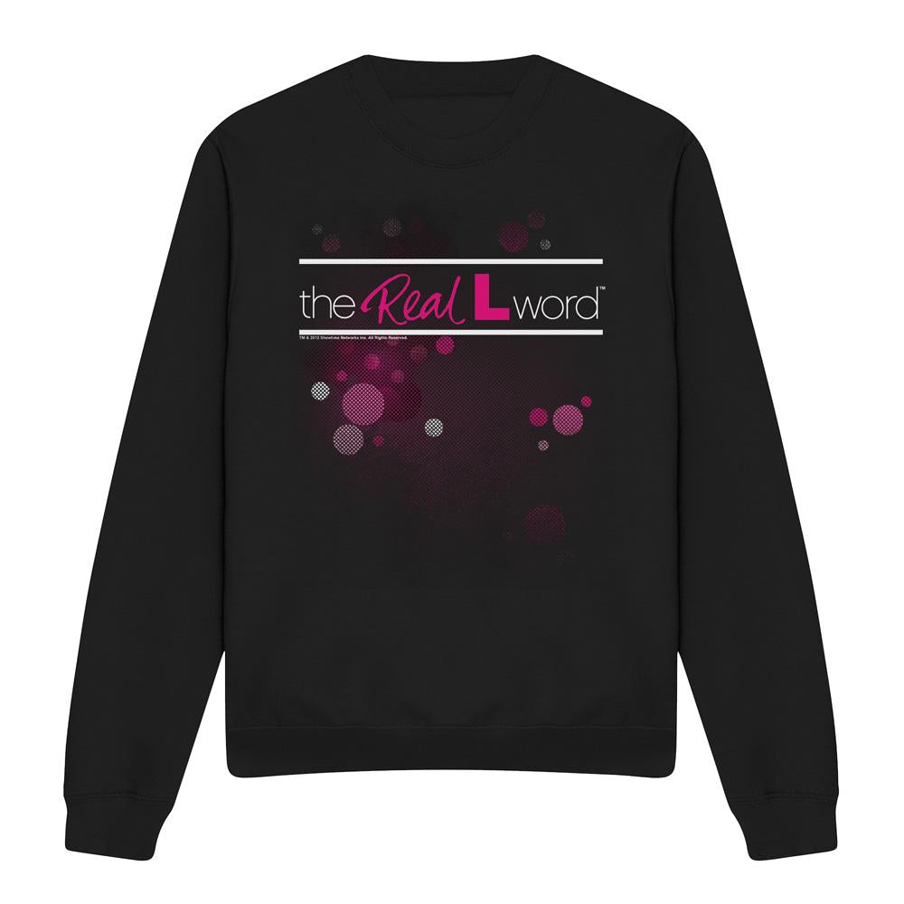 Black - Front - The Real L Word Unisex Adult Flashy Logo Sweatshirt
