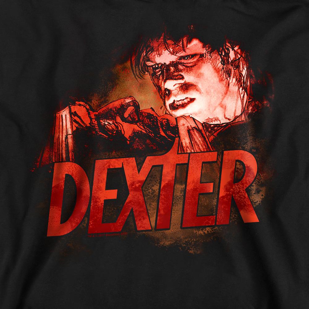 Black - Pack Shot - Dexter Unisex Adult Drawing Sweatshirt