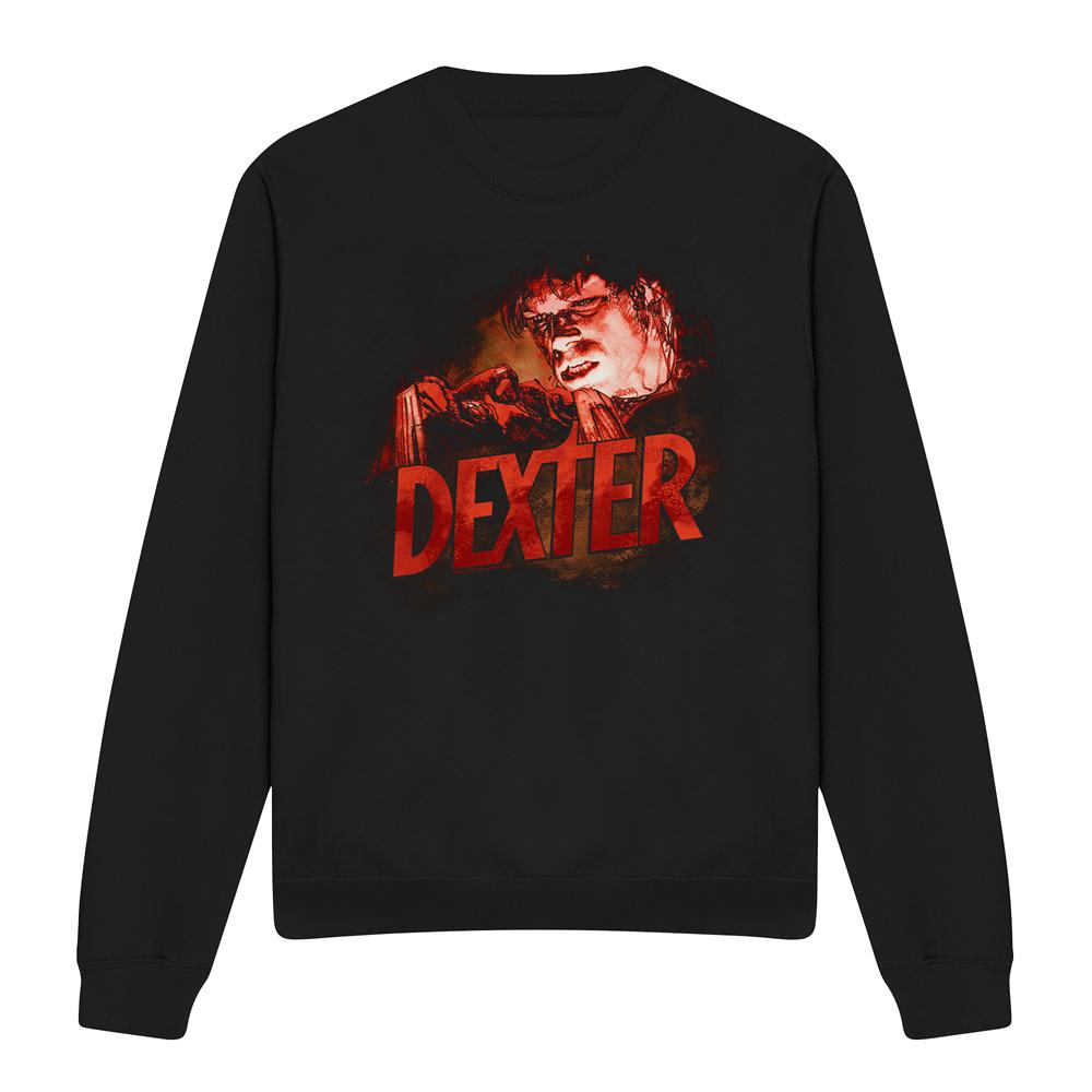 Black - Front - Dexter Unisex Adult Drawing Sweatshirt