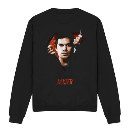 Black - Front - Dexter Unisex Adult Body Bad Sweatshirt