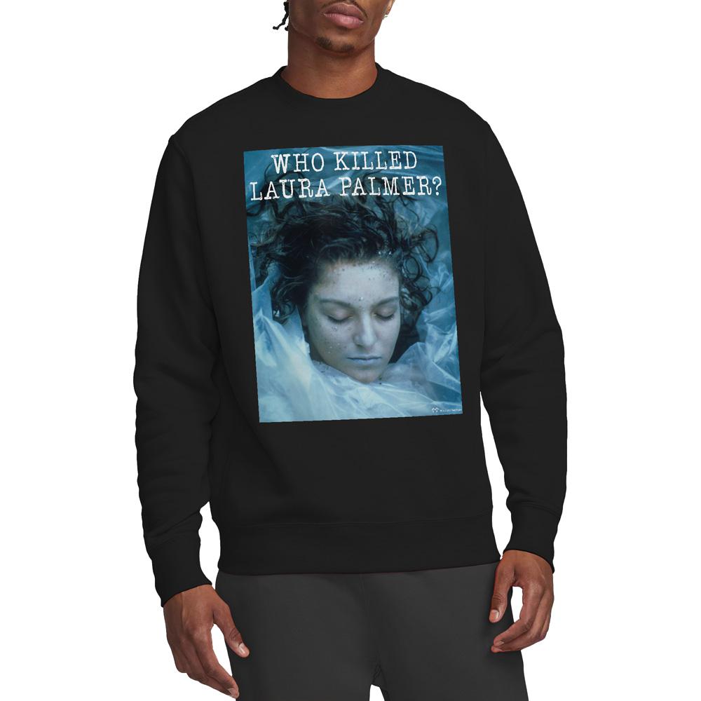 Black - Side - Twin Peaks Unisex Adult Who Killed Laura Sweatshirt