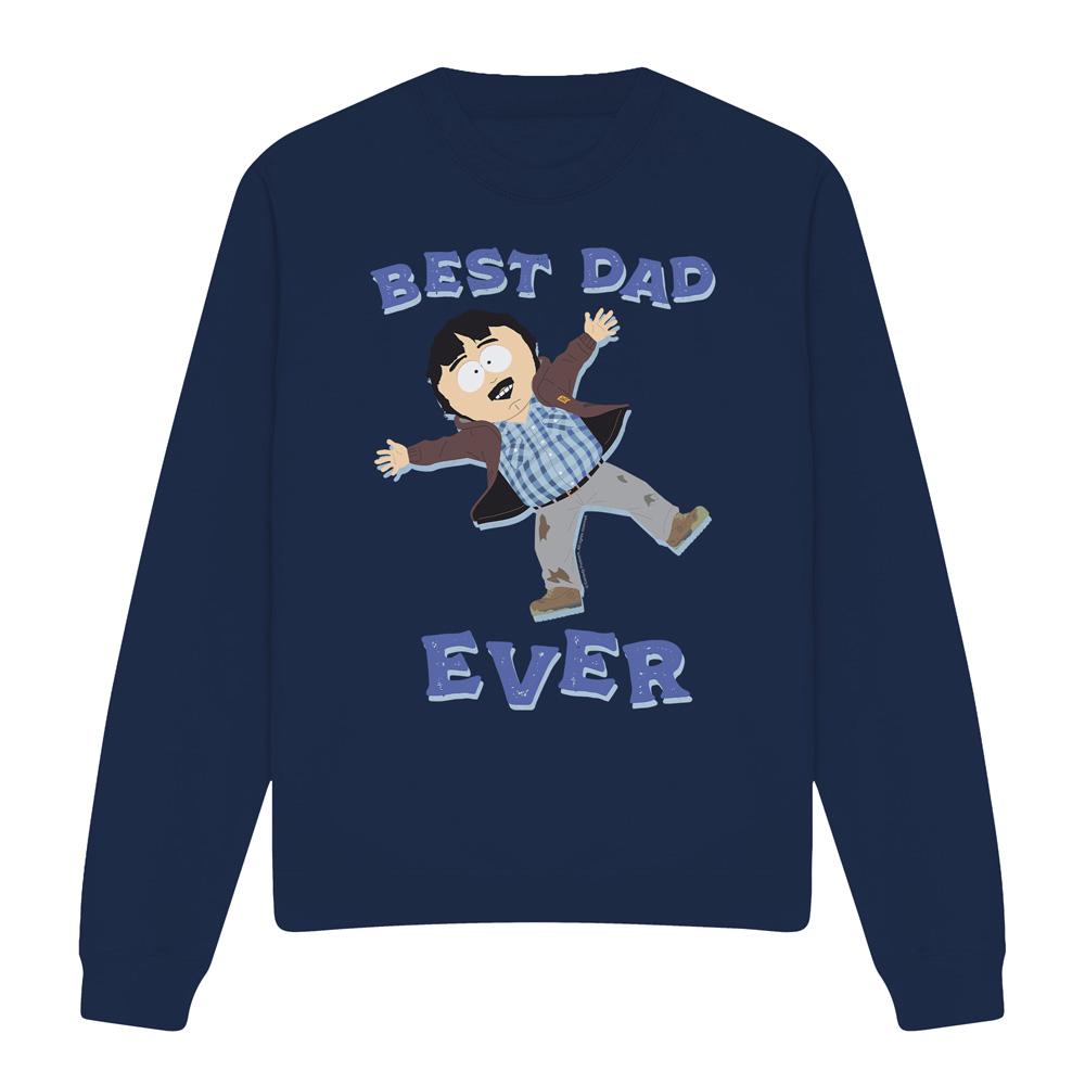 Navy - Front - South Park Unisex Adult Best Dad Ever Randy Marsh Fathers Day Sweatshirt