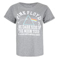 Graphite Heather - Front - Pink Floyd Womens-Ladies The Dark Side Of The Moon Tour T-Shirt