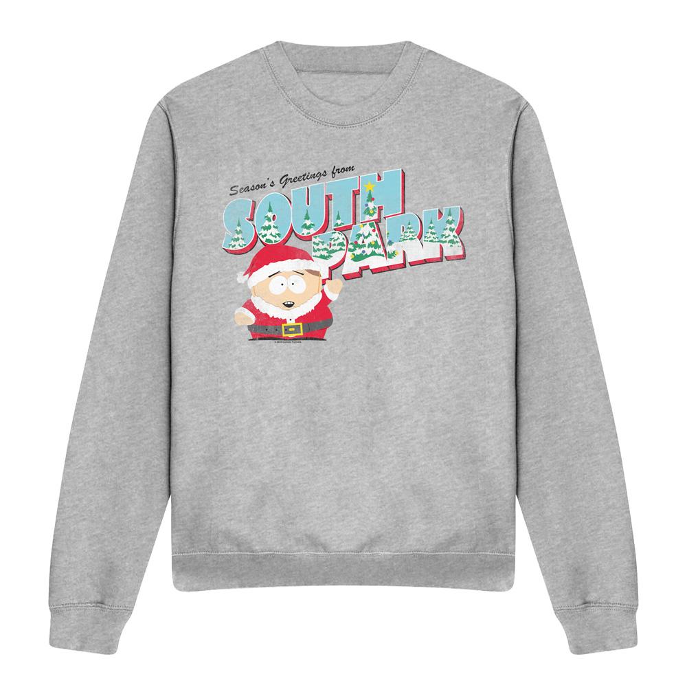 Sport Heather - Front - South Park Unisex Adult Eric Cartman Christmas Sweatshirt