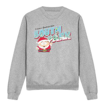 Sport Heather - Front - South Park Unisex Adult Eric Cartman Christmas Sweatshirt