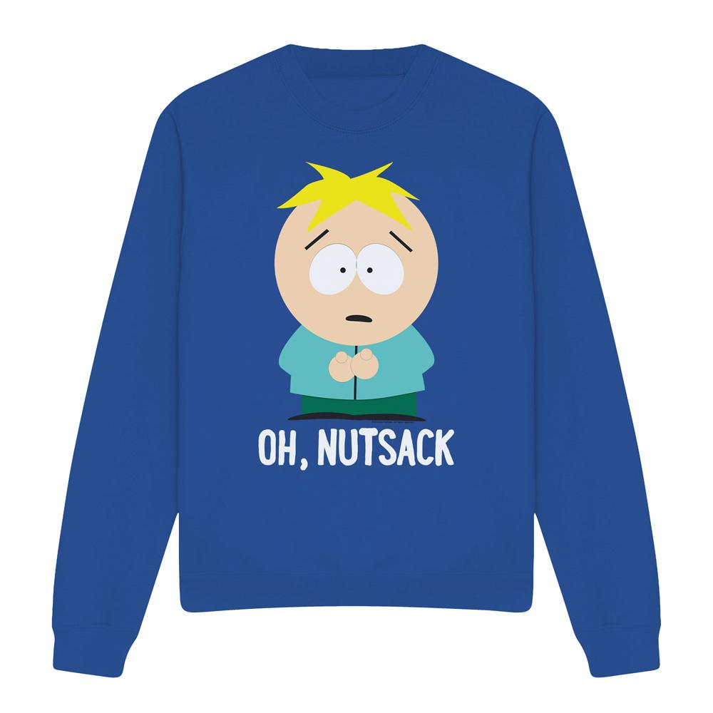 Royal Blue - Front - South Park Unisex Adult Oh Nutsack Sweatshirt