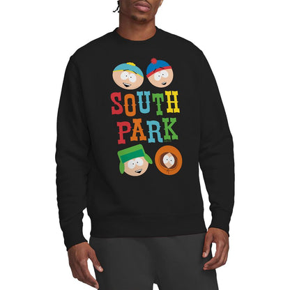 Black - Side - South Park Unisex Adult Best Buds Sweatshirt