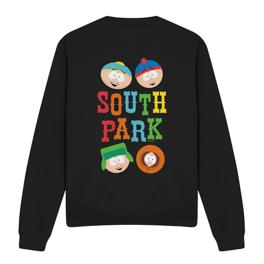 Black - Front - South Park Unisex Adult Best Buds Sweatshirt