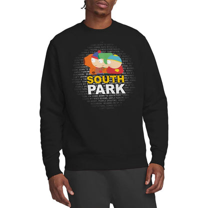 Black - Lifestyle - South Park Unisex Adult Lyrics Sweatshirt