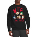 Black - Side - South Park Unisex Adult WTF Ultimate Smackdown Sweatshirt