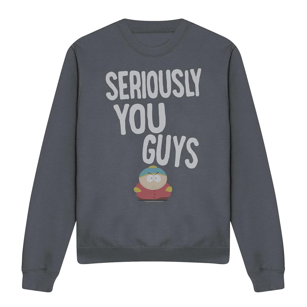 Black - Front - South Park Unisex Adult I´m Seriously Sweatshirt
