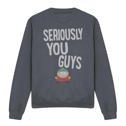 Black - Front - South Park Unisex Adult I´m Seriously Sweatshirt