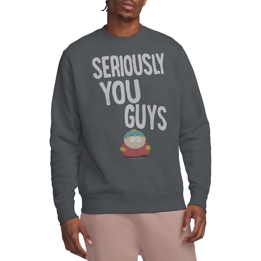 Black - Back - South Park Unisex Adult I´m Seriously Sweatshirt