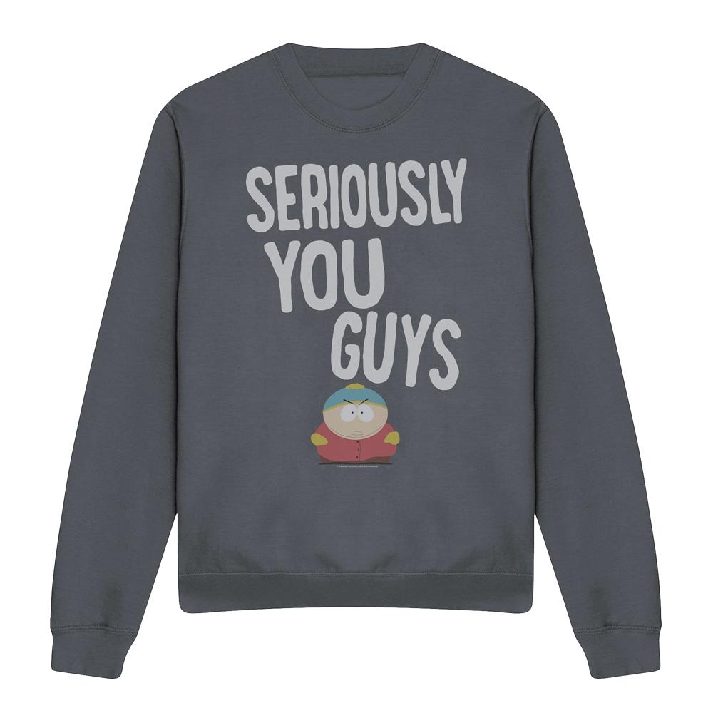 Charcoal - Front - South Park Unisex Adult I´m Seriously Sweatshirt