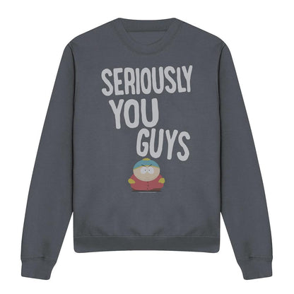 Charcoal - Front - South Park Unisex Adult I´m Seriously Sweatshirt