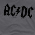 Charcoal - Pack Shot - AC-DC Mens Worn Logo T-Shirt