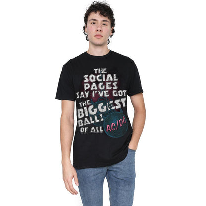 Black - Side - AC-DC Mens Big Balls T-Shirt