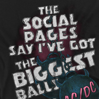 Black - Pack Shot - AC-DC Mens Big Balls T-Shirt