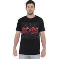Black - Side - AC-DC Mens Black Ice T-Shirt