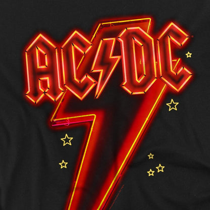 Black - Pack Shot - AC-DC Mens Neon Bolt T-Shirt