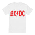 White - Front - AC-DC Mens Logo T-Shirt