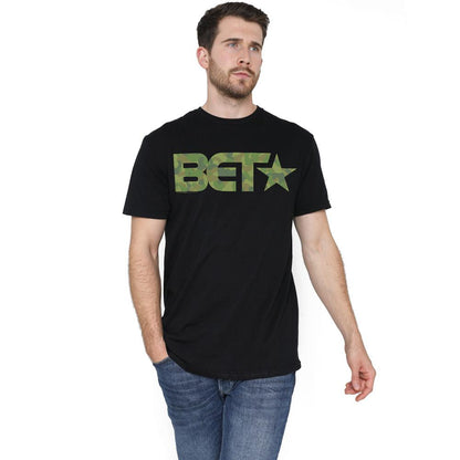 Black - Lifestyle - BET Mens Camo Logo T-Shirt