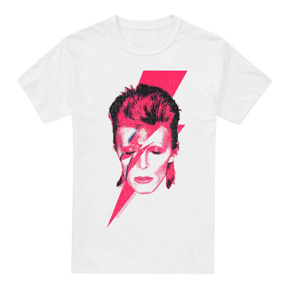 White - Front - David Bowie Mens Aladdin Sane T-Shirt