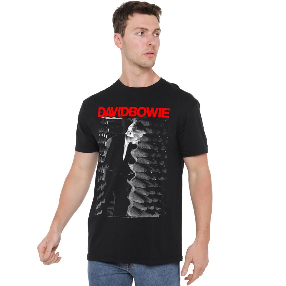 Black - Side - David Bowie Mens Station to Station T-Shirt