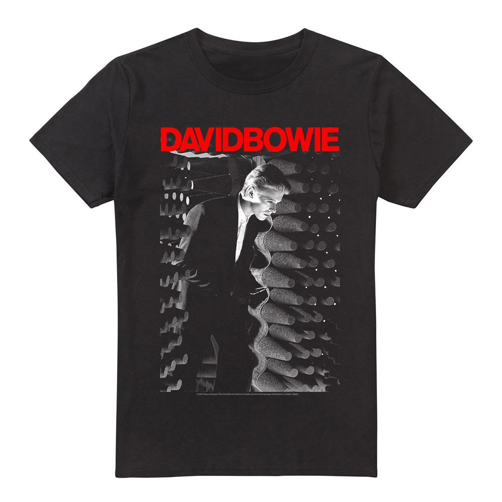 Black - Front - David Bowie Mens Station to Station T-Shirt