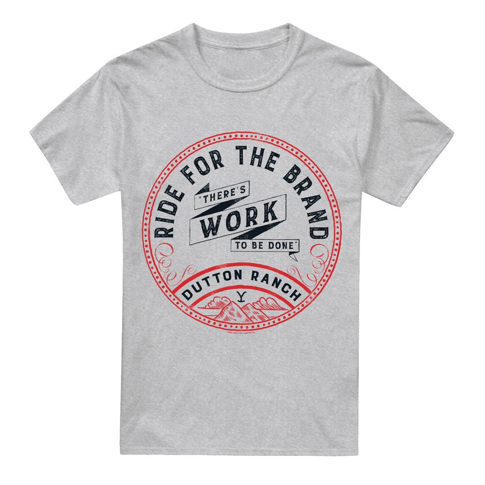 Sport Heather - Front - Yellowstone Mens There´s Work to Be Done T-Shirt