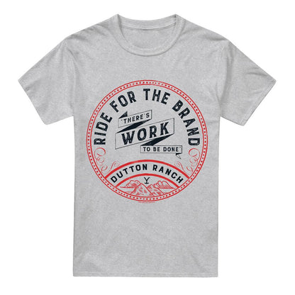 Sport Heather - Front - Yellowstone Mens There´s Work to Be Done T-Shirt