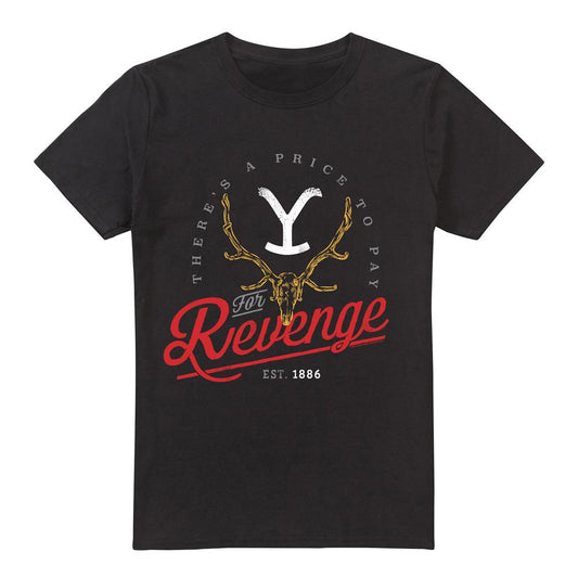 Black - Front - Yellowstone Mens Price to Pay T-Shirt