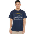 Navy - Side - Yellowstone Mens Dutton Ranch Helicopter T-Shirt