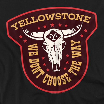 Black - Pack Shot - Yellowstone Mens We Don´t Choose The Way T-Shirt