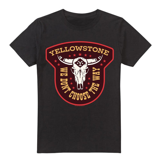 Black - Front - Yellowstone Mens We Don´t Choose The Way T-Shirt