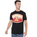 Black - Side - Yellowstone Mens Dutton Ranch Mountain T-Shirt