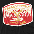 Black - Pack Shot - Yellowstone Mens Dutton Ranch Mountain T-Shirt