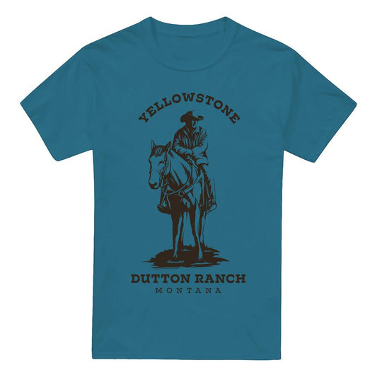 Slate - Front - Yellowstone Mens Dutton Ranch John Dutton T-Shirt