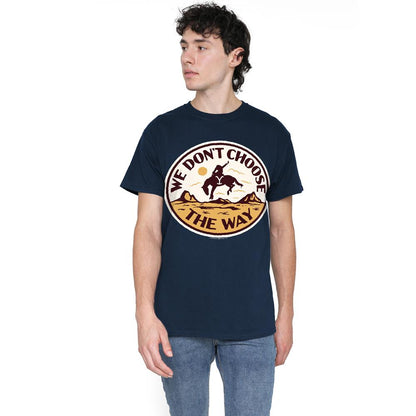 Navy - Lifestyle - Yellowstone Mens We Don´t Choose The Way Bucking Bronco T-Shirt