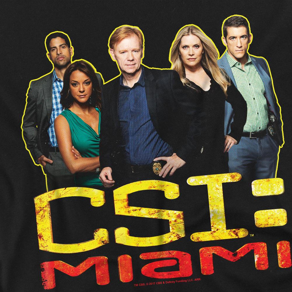 Black - Pack Shot - CSI: Miami Mens Cast T-Shirt