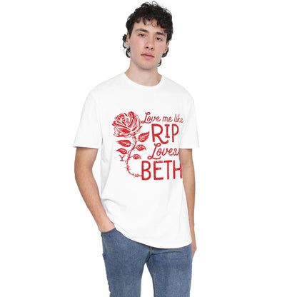 White - Lifestyle - Yellowstone Mens Love Me Like Rip Loves Beth T-Shirt