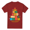 Cardinal - Front - Star Trek: The Original Series Mens Happy Holidays Gifts Christmas T-Shirt