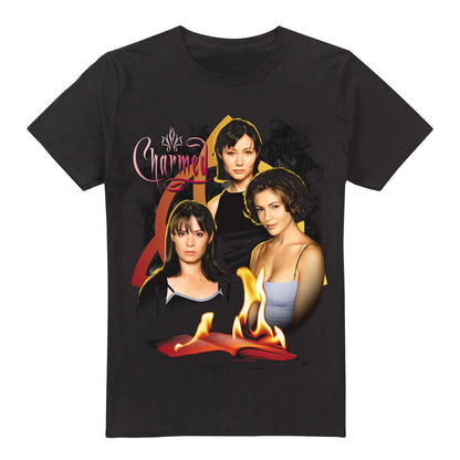 Black - Front - Charmed Mens Original Three T-Shirt