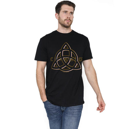 Black - Lifestyle - Charmed Mens Triple Linked Logo T-Shirt