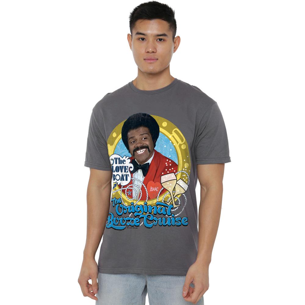 Charcoal - Side - The Love Boat Mens Original Booze Cruise T-Shirt