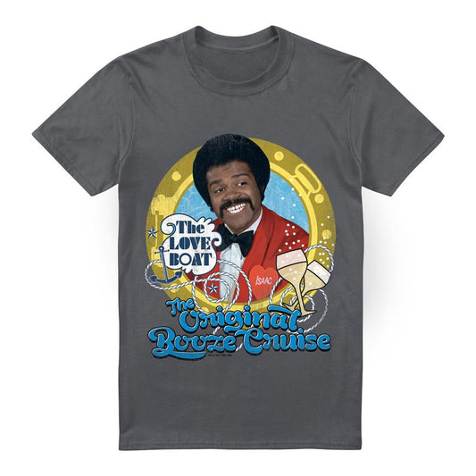 Charcoal - Front - The Love Boat Mens Original Booze Cruise T-Shirt